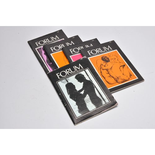 25 - Adult vintage glamour books / magazines comprising 5 issues of the Erotic Journal 'Forum'.