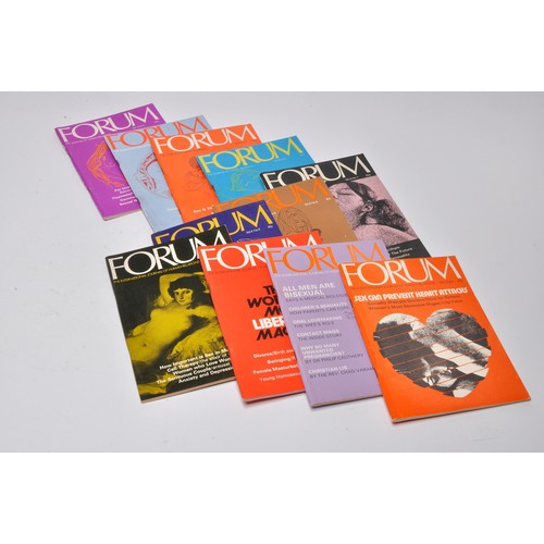 27 - Adult vintage glamour books / magazines comprising 11 issues of the Erotic Journal 'Forum'.