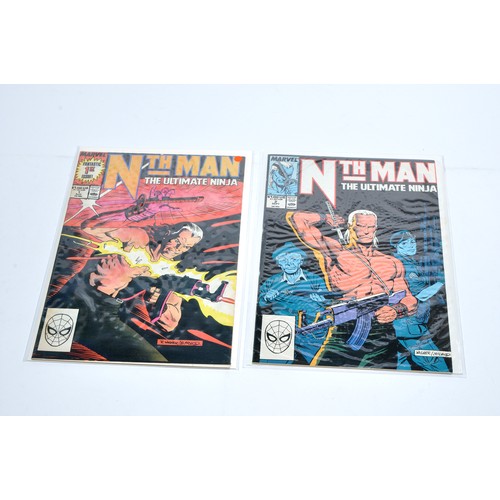 81 - Comic Books, comprising issues #1 and #2 of Nth Man (Marvel, 1989). On backing card, in wrapper.