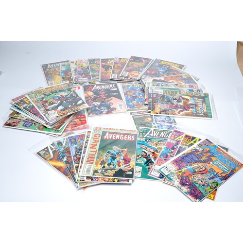 91 - Comic Books, comprising approx 70 x issues of various Avengers based publications, 1980's onwards. C... 