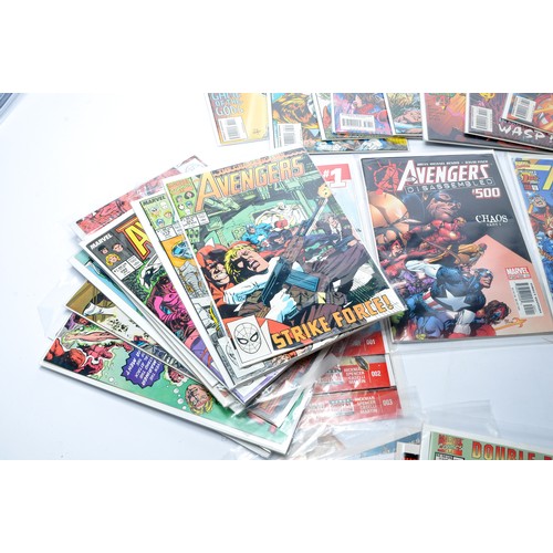 91 - Comic Books, comprising approx 70 x issues of various Avengers based publications, 1980's onwards. C... 