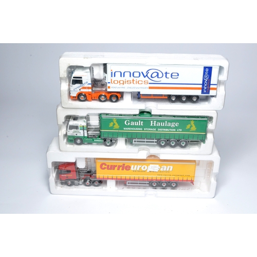 204 - Corgi (boxed) 1/50 diecast model truck issues comprising sets in the livery of Gault, Innovate and C... 