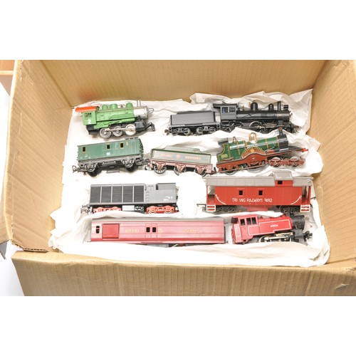 42 - Model Railway comprising a large assortment of some locomotives, coaches and other rolling stock - w... 