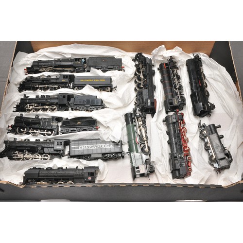 49 - Model Railway comprising approx 12 items to include Locomotives, as shown. Various makers. Generally... 