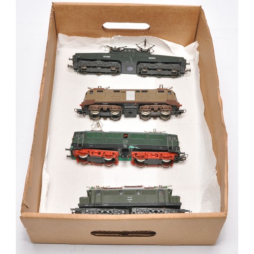 50 - Model Railway comprising 4 locomotives with pantographs, as shown. Various makers. Generally look to... 