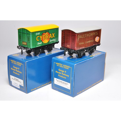 59 - Ace Trains Horton Series O Gauge Model Railway issues comprising duo of advertising vans in the live... 