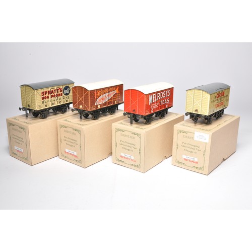 62 - Darstaed Deluxe O Gauge Model Railway issues comprising 4 x advertising vans in the liveries of Murt... 