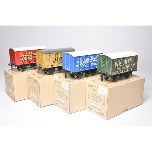 63 - Darstaed Deluxe O Gauge Model Railway issues comprising 4 x advertising vans in the liveries of Rown... 