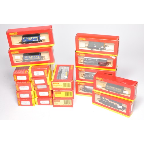 98 - Hornby Model Railway comprising a group of 20 x Rolling Stock issues to mostly include wagons, as sh... 