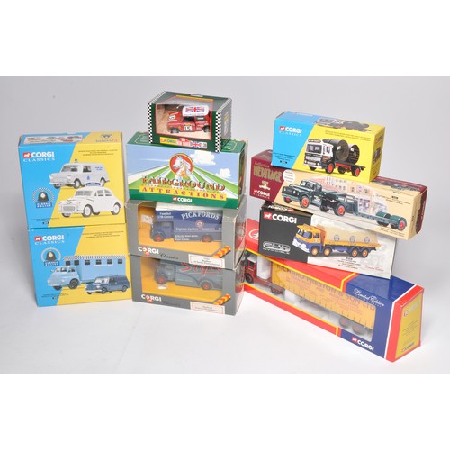 113 - Corgi diecast model group comprising ten boxed issues comprising mostly commercial vehicles, as show... 