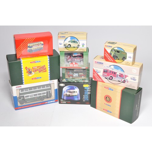 115 - Corgi diecast model group comprising ten boxed issues comprising a mix of commercial vehicles, racin... 