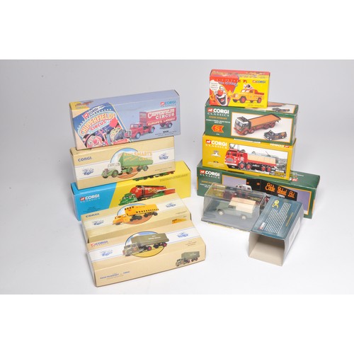 123 - Corgi diecast model group comprising ten boxed issues including mostly commercial vehicles; Scammell... 