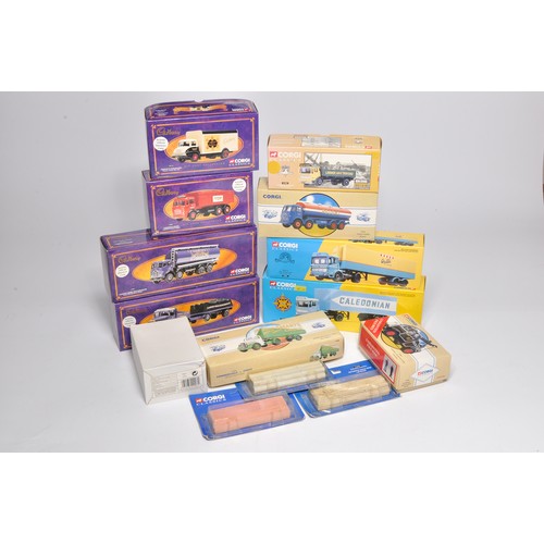 126 - Corgi diecast model group comprising ten + boxed issues including commercial vehicles; building Brit... 