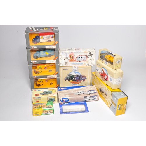 127 - Corgi diecast model group comprising ten boxed issues including commercial vehicles, as shown. Mostl... 