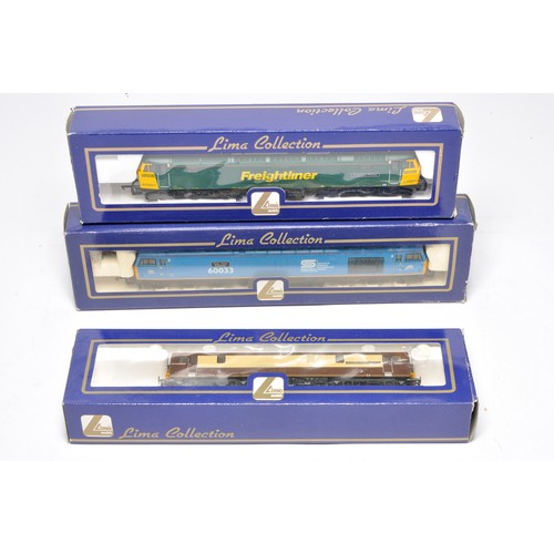 135 - Lima Model Railway comprising trio of locomotives, to include, Brighton Evening Argus, Freightliner ... 