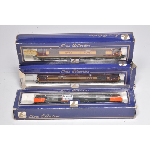 140 - Lima Model Railway comprising trio of locomotives, to include, Bluebell Railway, DRS and Aluminium T... 