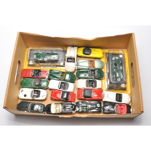 151 - A group of nineteen diecast model issues from carious makers comprising Jaguar 1/43 vehicles in vari... 