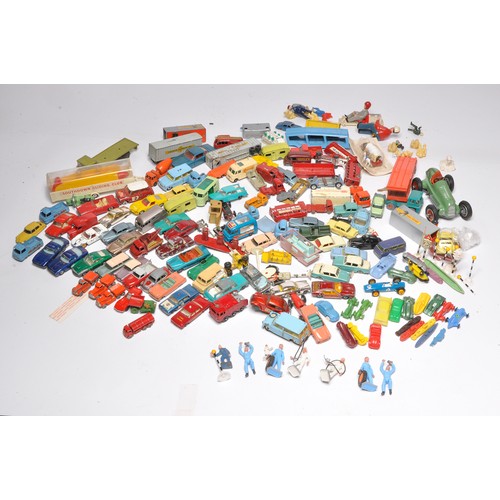 160 - A comprehensive childhood collection of mainly playworn diecast including Matchbox Regular Wheels, C... 