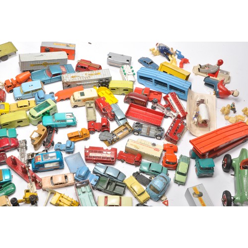 160 - A comprehensive childhood collection of mainly playworn diecast including Matchbox Regular Wheels, C... 