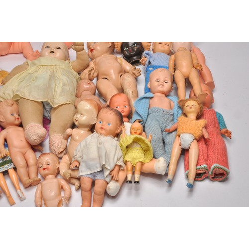 171 - A large group of vintage dolls, mostly 1960/70's.