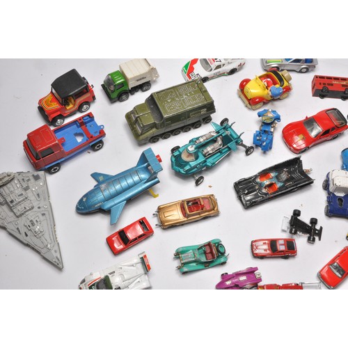 178 - A collection of vintage diecast toys to include some TV Related issues from Corgi / Dinky including ... 