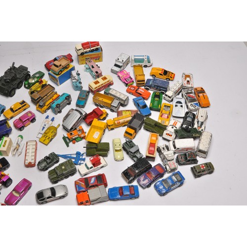 179 - An assortment of childhood diecast toys and models from various makers, as shown. Mostly playworn.