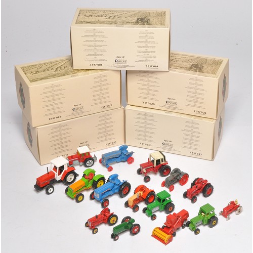 202 - A group of Atlas edition 1/32 tractor issues plus a selection of loose tractors in various scales, f... 