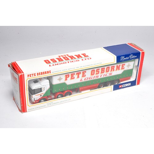 354 - Corgi 1/50 diecast model truck issue comprising Scania Curtainside in the livery of Osborne.