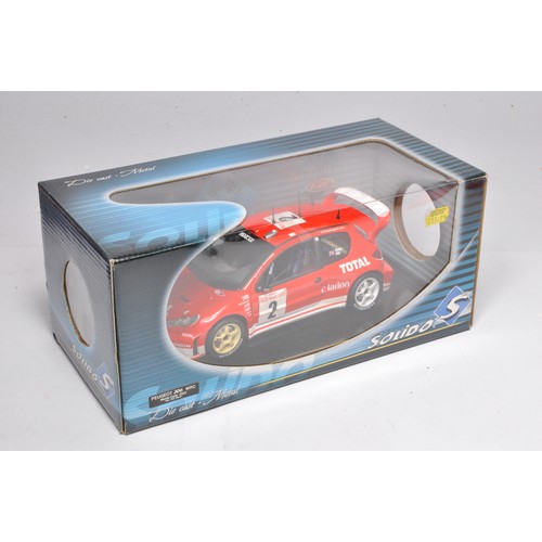 360 - Solido 1/18 diecast model vehicle comprising WRC Peugeot 206, Richard Burns. Excellent in box.