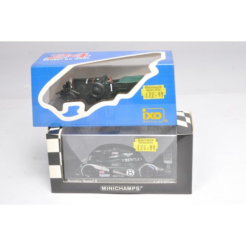 363 - IXO and Minichamps 1/43 Bentley model vehicles, inc Speed Six and Speed 8 LM 2003. Excellent in boxe... 