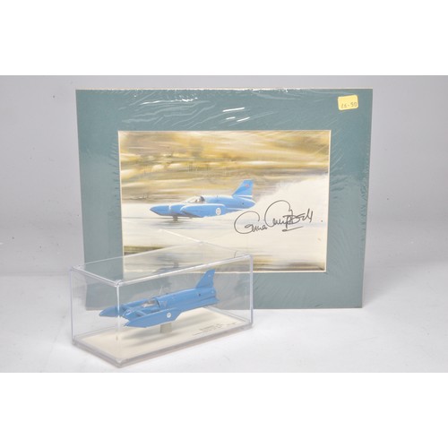 366 - Record Models 1/72 Resin Model of the Bluebird speed-record boat, limited to 150 models. Plus signed... 