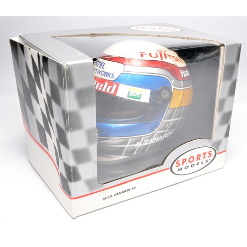 392 - SPORTS Europe replica racing helmet featuring Alex Zanardi. In original box.