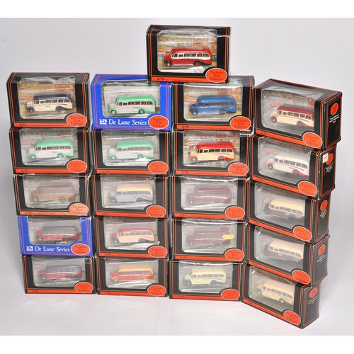 402 - A group of 21 x EFE 1/76 Bus and Transport Models comprising mostly Bedford OB derivatives in variou... 