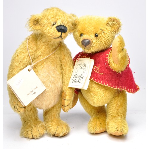 417 - Artist designed teddy bear pair to include Boefje Bear 