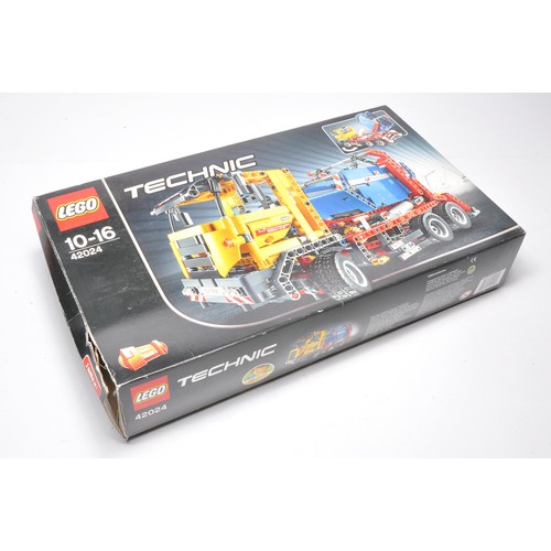 440 - Lego Technic Set comprising 42024, Container Truck, set has been assembled but complete with instruc... 