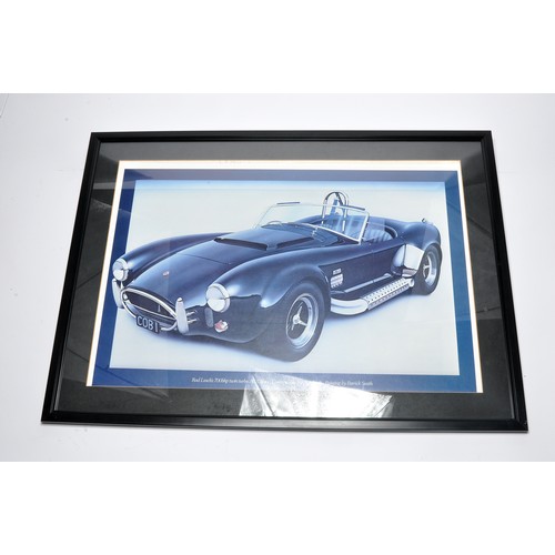 495 - Impressive Framed Print of Rod Leach's 700BHP Twin Turbo Shelby Cobra.