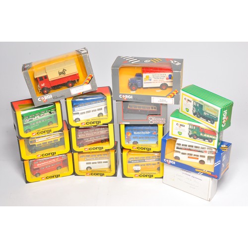 479 - A group of 15 x Corgi diecast model vehicles comprising mostly Bus / Transport models. All in origin... 