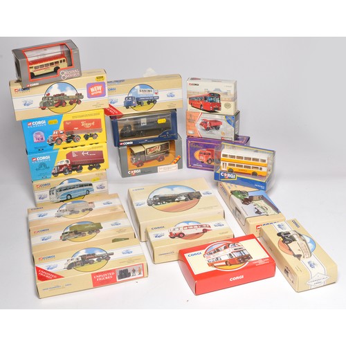 480 - A group of 20 x Corgi diecast model vehicles comprising commercial vehicles and Bus / Transport mode... 