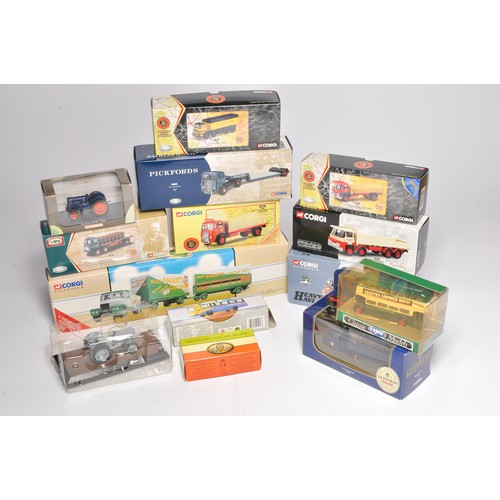 484 - A group of 14 x (mostly) Corgi diecast model vehicles comprising commercial vehicles and Bus / Trans... 