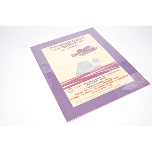 501 - Trio of framed original aircraft advertising poster material, as shown.