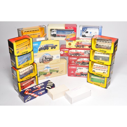 483 - A group of 21 x Corgi diecast model vehicles comprising commercial vehicles and Bus / Transport mode... 