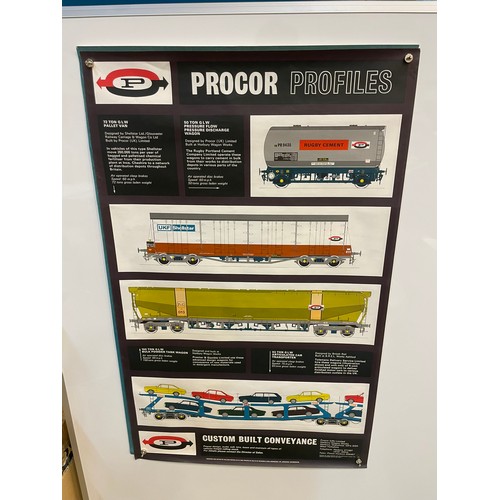 490 - Railwayana. 4 x Procor large colour posters, approx A0.