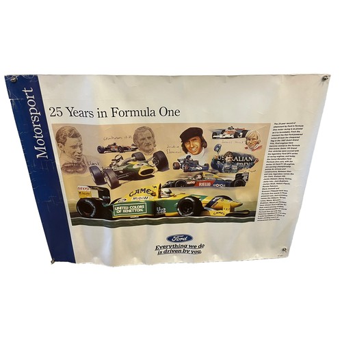 507 - Ford Motorsport Poster - 25 years in Formula One. Some wear to edges.