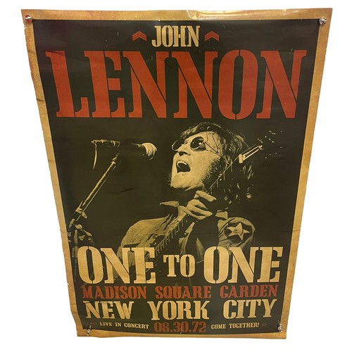 510 - Reproduction John Lennon 1972 Poster - One to One New York.