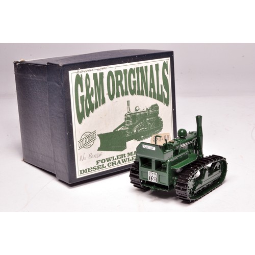 260 - G&M Originals hand-built 1/32 farm model issue comprising Fowler Mark VF Crawler Tractor (without bl... 