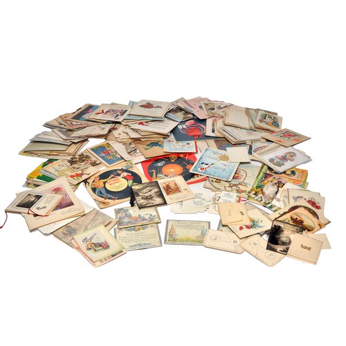 22 - An impressive collection of vintage 'greeting' cards themed from various occasions. Weddings, birthd... 