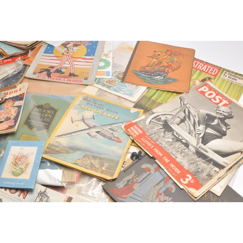 30 - A collection of vintage ephemera comprising publications, product catalogues, leaflets, paperwork an... 