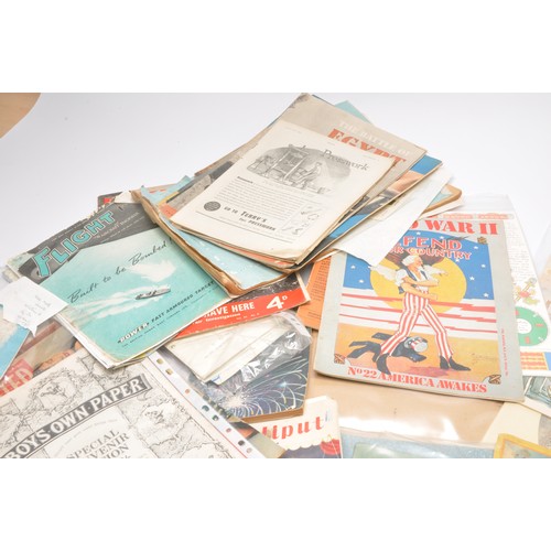 30 - A collection of vintage ephemera comprising publications, product catalogues, leaflets, paperwork an... 