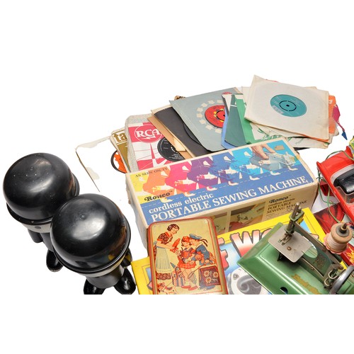 85 - A large collection of mostly vintage children's toys and other vintage bygones including Homepride f... 