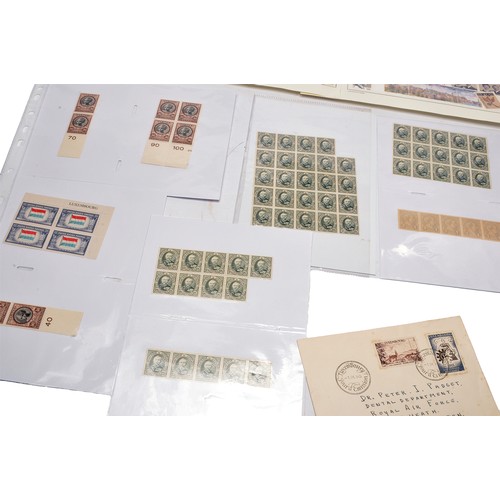 100 - A group of Luxembourg stamps comprising mint early issues including sheets, through to 1960's.